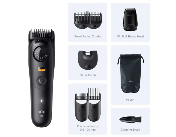 Триммер электрический Braun BT5560 Black Matte