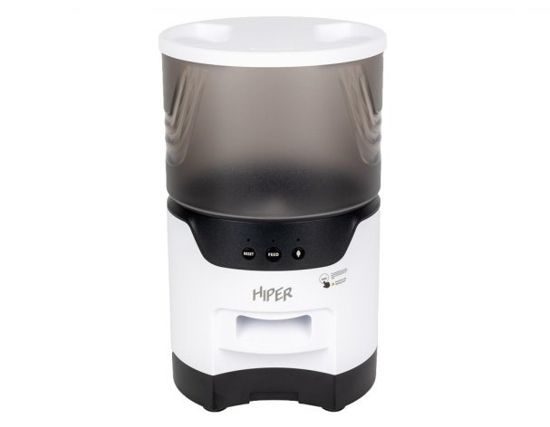 Кормушка умная Hiper Wi-Fi IoT Pet Feeder, 3000 мл, белый/черный RA-324985
