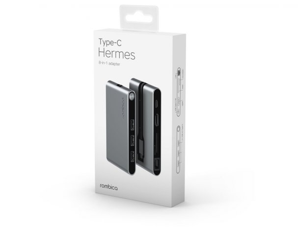 Хаб USB Rombica Type-C Hermes Black/черный RA-243354