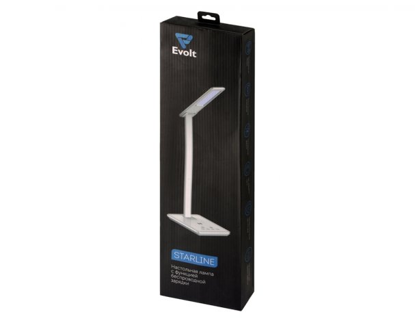 Table Lamp with Wireless Charging Evolt Starline, Black (592107)
