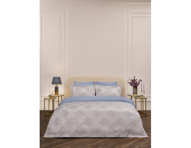 Bedding set Arya Majestik Foggy Euro, double ash grey 8680943241368
