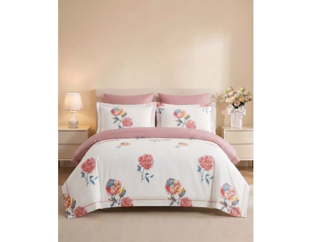 Bedding set Arya Exclusive Rainbow single white, pink 8680943246899