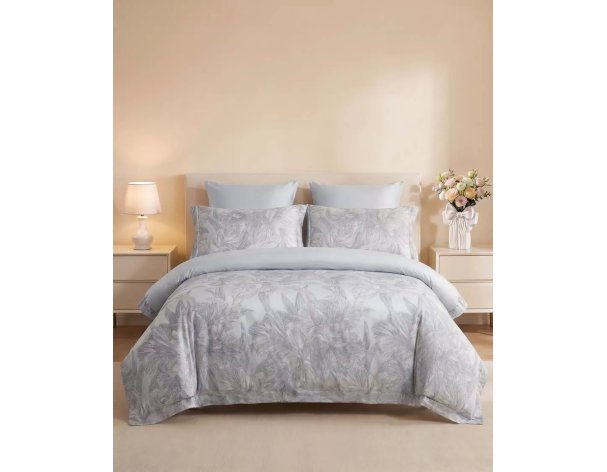 Комплект постельного белья Arya Diamond Floral Ocean 1,5-спальный синий 8680943259653