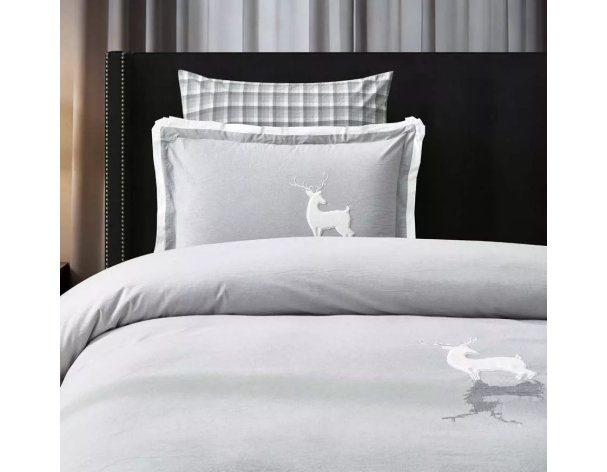 Bedding set Arya Nature Euro, double light grey 8680943262639