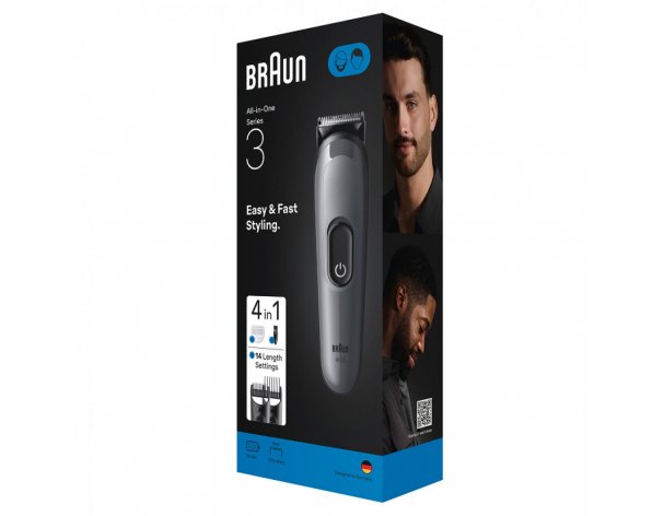 Триммер электрический Braun AIO3500 MS Grey