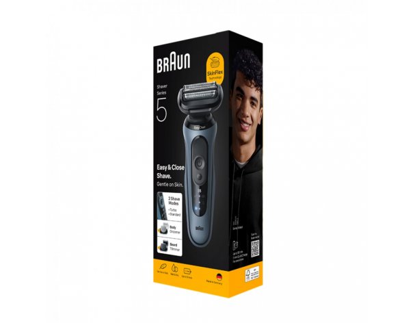 Бритва электрическая Braun Series 5 52-A1000s Light Blue/голубой