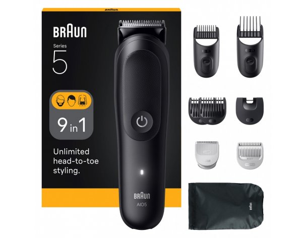 Триммер электрический Braun AIO5540 MULTI BLKMAT