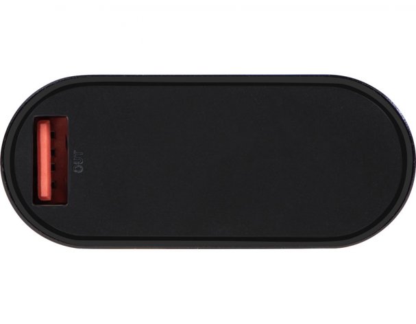 External battery with fast charging Qjet QC/PD Qwik, 10,000 mAh, Black (590972)