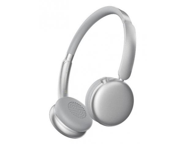 Наушники накладные беспроводные Deppa Stereo Light, cеребристый (1-44307)