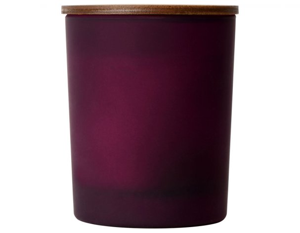 Soy scented candle in glass Kiana Niort, burgundy