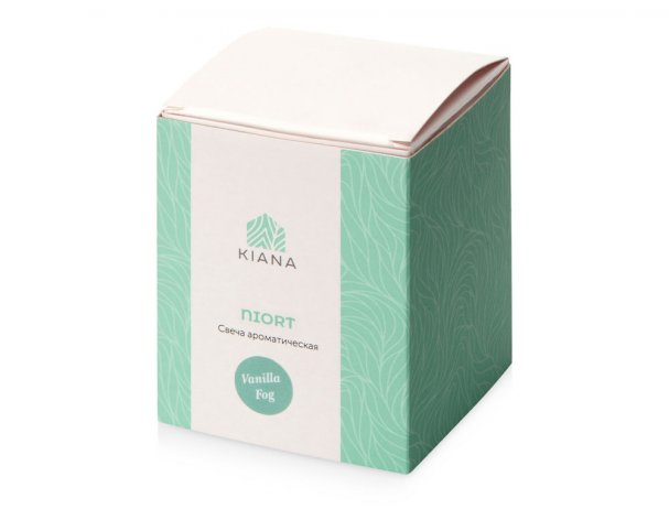 Soy scented candle in glass Kiana Niort, burgundy