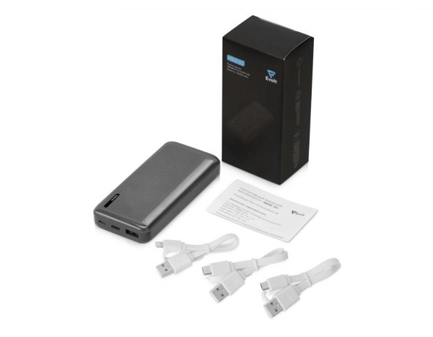 Power Bank Evolt Mini-10, 10000 mAh, Gray (393217)