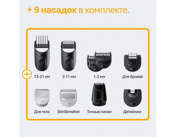Триммер электрический Braun AIO5520 MS Grey