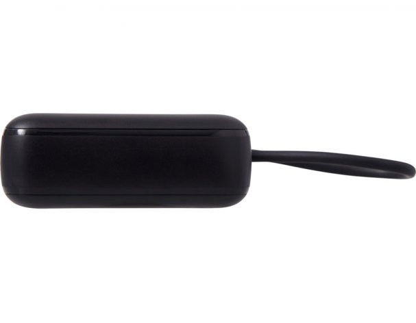Battery external with integrated cable Evolt Liri, QC/PD, 10000 mAh, black (872917)