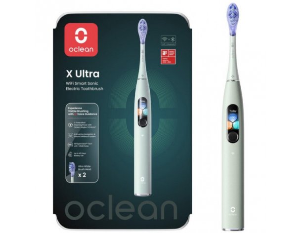 Electric toothbrush Oclean X Ultra mint green