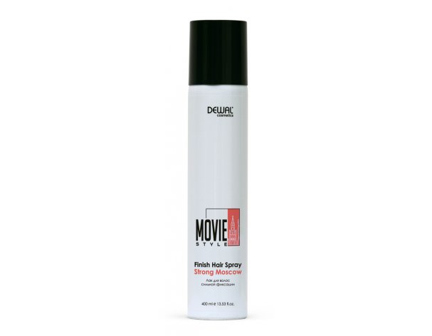 Strong hold hairspray Dewal Cosmetics Movie Style Finish hair spray Strong Moscow, 400 ml