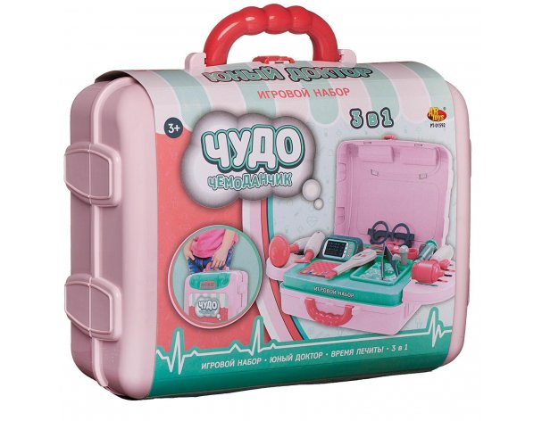 Game set ABtoys «Miracle suitcase» «Young doctor» 3 in 1 (PT-01592)