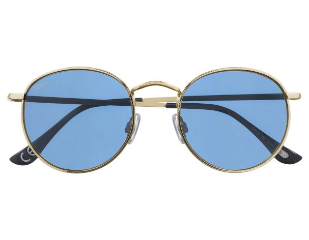 Sunglasses Zippo, unisex, copper frame, blue lenses, gold (OB130-08)