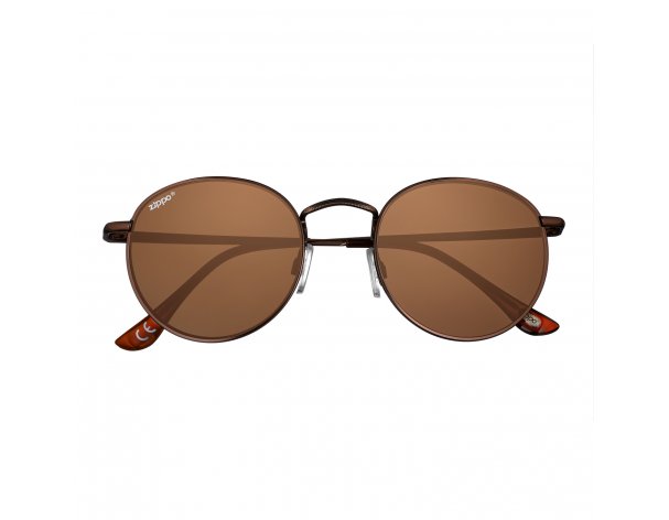 Sunglasses Zippo, unisex, copper frames, brown (OB130-21)