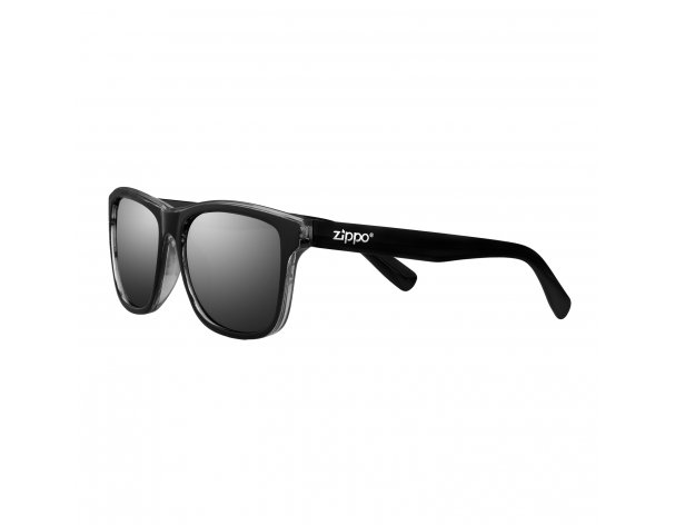 Sunglasses Zippo, unisex, polycarbonate frames, black transparent (OB201-12)