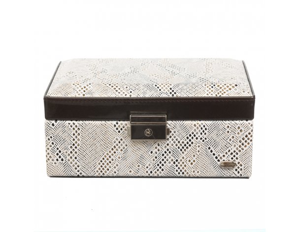 Jewelry box Jardin D'Ete, beige-gold color, snake, 18.3x12.3x8.6 cm
