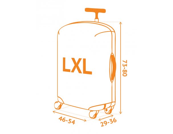 Suitcase cover Routemark Glitter, Sparkles, Confetti L/XL (SP500)