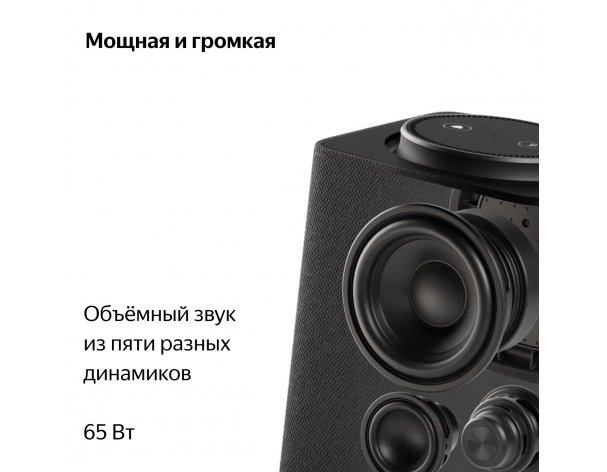 Smart speaker Yandex Station Max with Zigbee, YNDX-00053 (black)