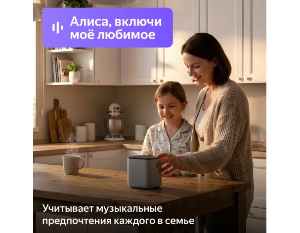 Колонка умная Яндекс Станция Миди c Zigbee, модель YNDX-00054 (черный)