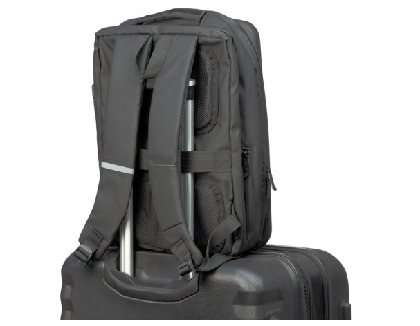 Backpack laptop Voyager Sheller with a plastic surface, black (934457)