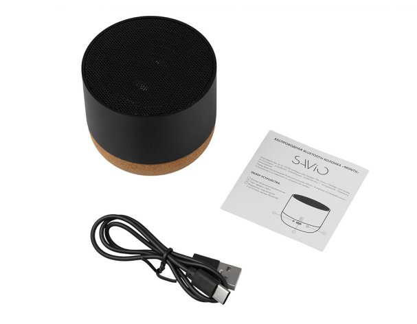 Speaker wireless Savio Montii, 3 W, black (975687)