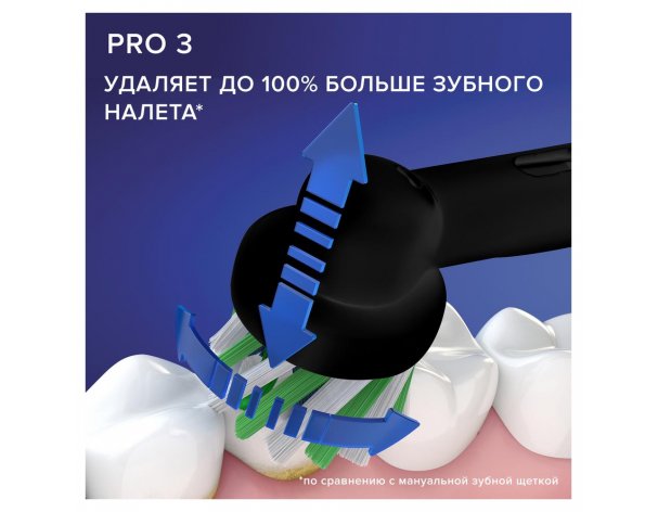 Electric toothbrush Oral-B Pro 3 3500/D505.513.3 CrossAction black