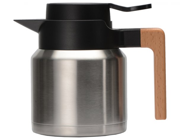 Coffee pot with wooden handle Eat 850 ml silver RA-236784