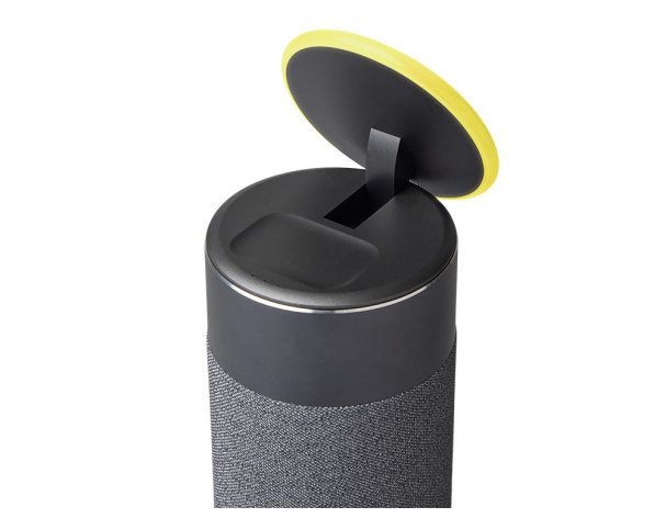 Колонка Qjet Мьюзик с беспроводной Magsafe-зарядкой для смартфона и наушников , 15 Вт, черный (401317)