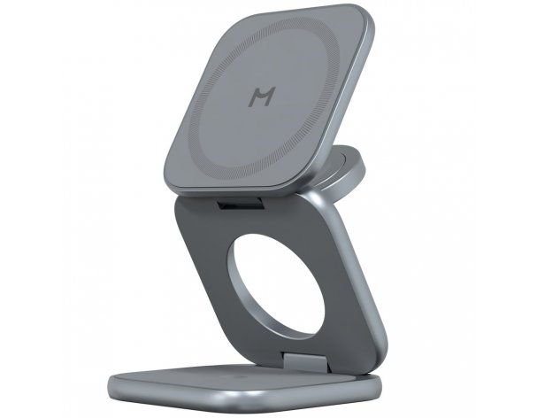 Устройство зарядное беспроводное Magssory Fold Ultra 3 в 1 для Apple полночь (WCH083m)