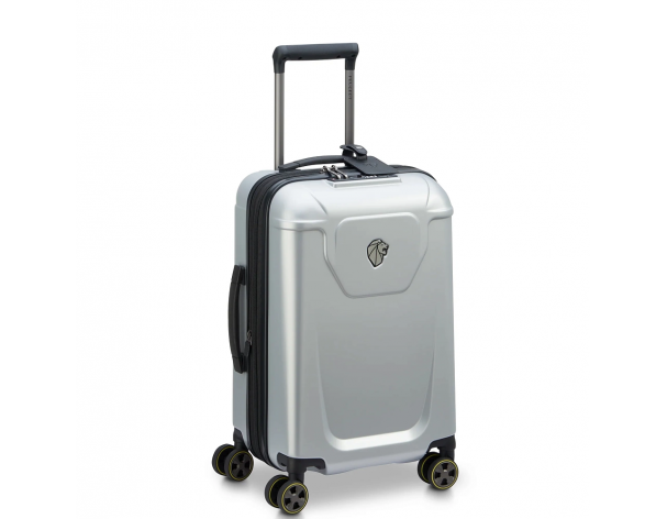 Чемодан Delsey Peugeot Zip 4-х колесный, 35x55x20 см, серый (00100780111)