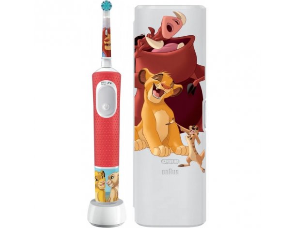 Electric child toothbrush Oral-B Vitality Kids Lion King D103.413.2KX + case