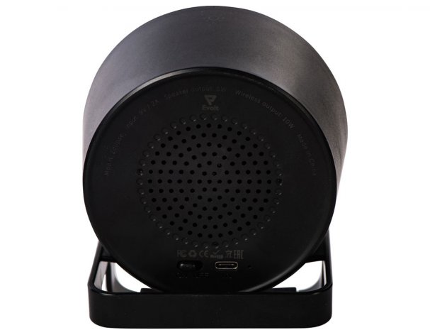Portable speaker Evolt Eclipse with wireless charging function, 5W/10W, black (898410