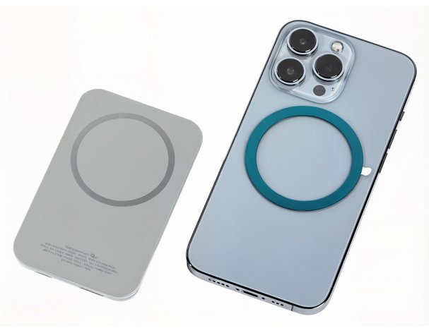 Battery external wireless magnetic Qjet MagnetIQ, 5000 mah, 10 W, grey (590970)