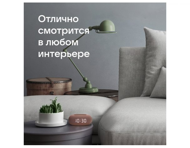 Smart speaker VK Capsule Mini with voice assistant Marusia terracotta