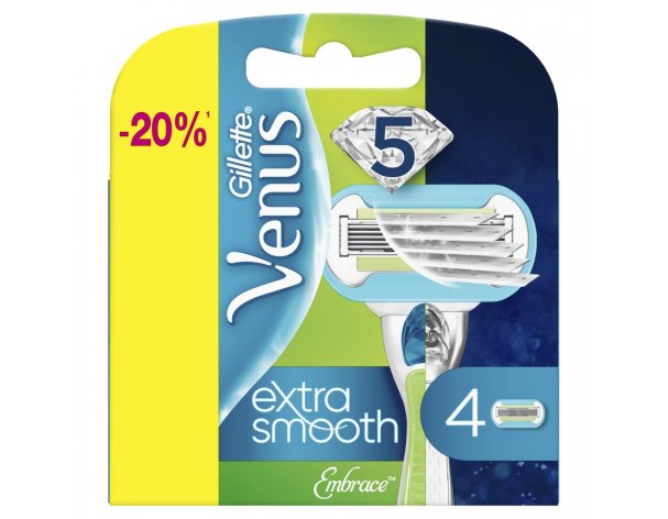 Кассеты сменные для бритвы Gillette Venus Extra Smooth Embrace 6 шт.