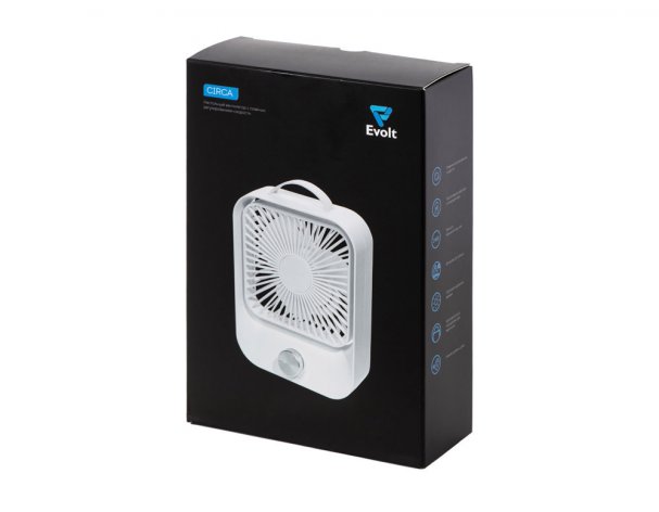 Desktop fan with stepless speed control Evolt Circa, white (968901)