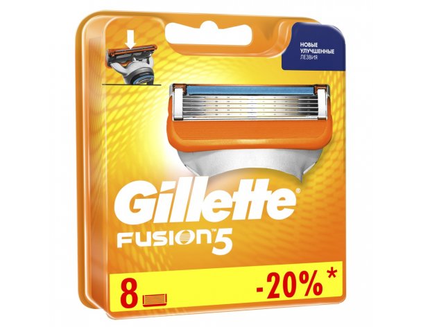 Кассеты сменные для бритвы Gillette Fusion5 8 шт.