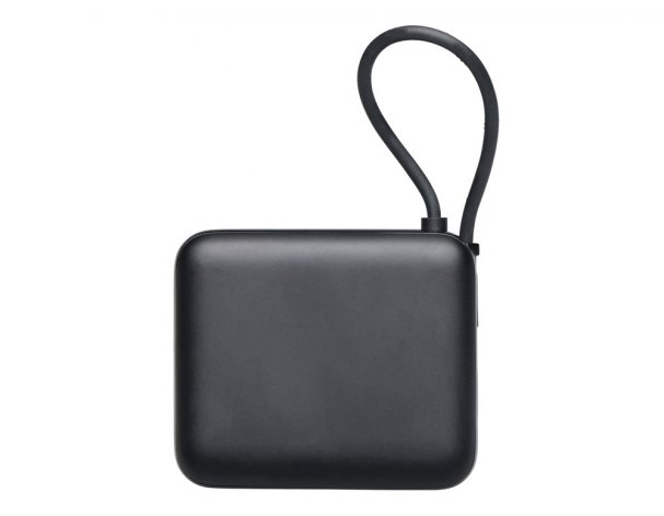 Battery external with integrated cable Evolt Liri, QC/PD, 10000 mAh, black (872917)