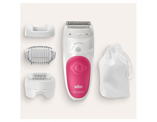 Эпилятор Braun S5 SES 5-600 белый/розовый