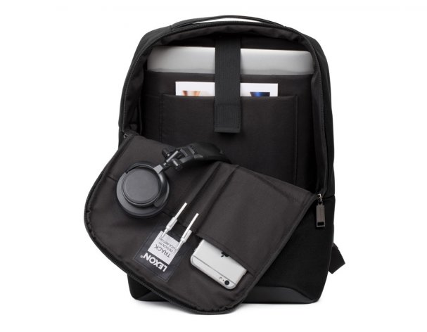Backpack Lexon Track Simple, 28x16x40 cm, black (LN2402N)