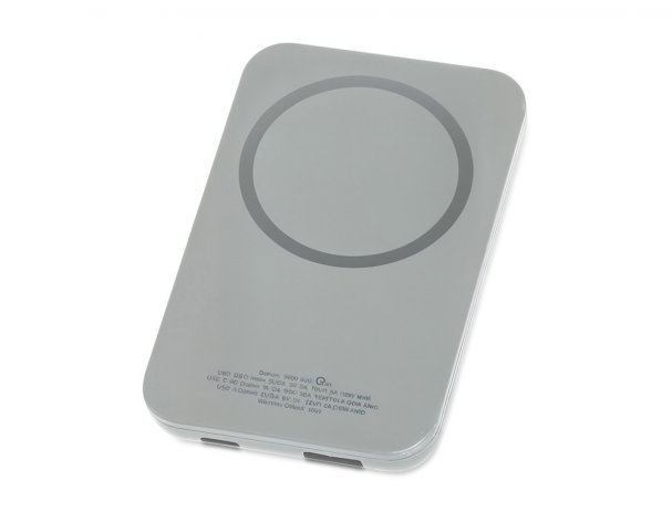 Battery external wireless magnetic Qjet MagnetIQ, 5000 mah, 10 W, grey (590970)