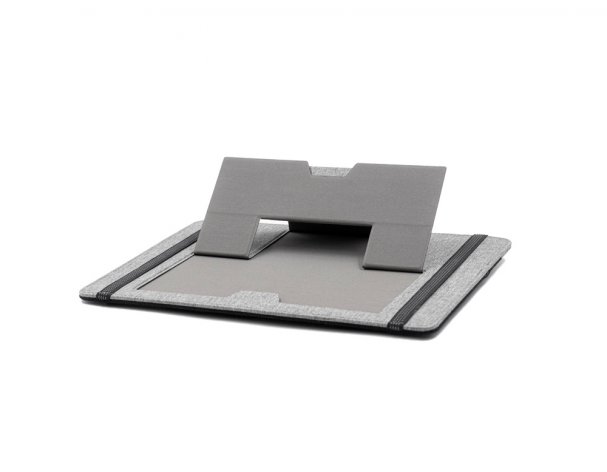 Clipboard Pro Folding Laptop Stand and Accessory Organizer Brand Charger, Gray (833121)
