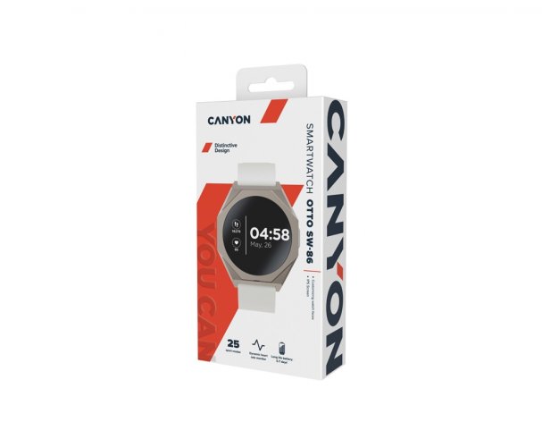 Смарт-часы Canyon Otto SW-86, белый RA-295504