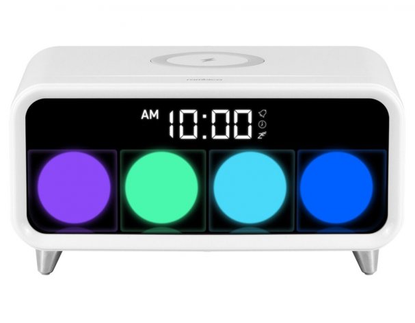 Часы с беспроводным зарядным устройством Rombica Timebox 1 белый RA-241708