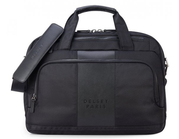 Laptop bag Delsey Wagram, 41x30x12.5 cm, black (00119916000)